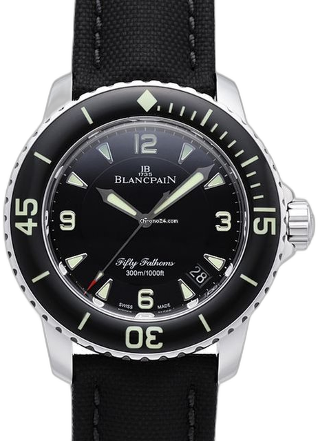 Blancpain Fifty Fathoms Automatique Black watch face