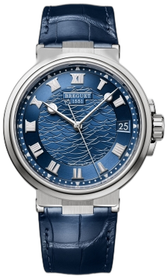 Breguet Marine 40mm White Gold Blue watch face