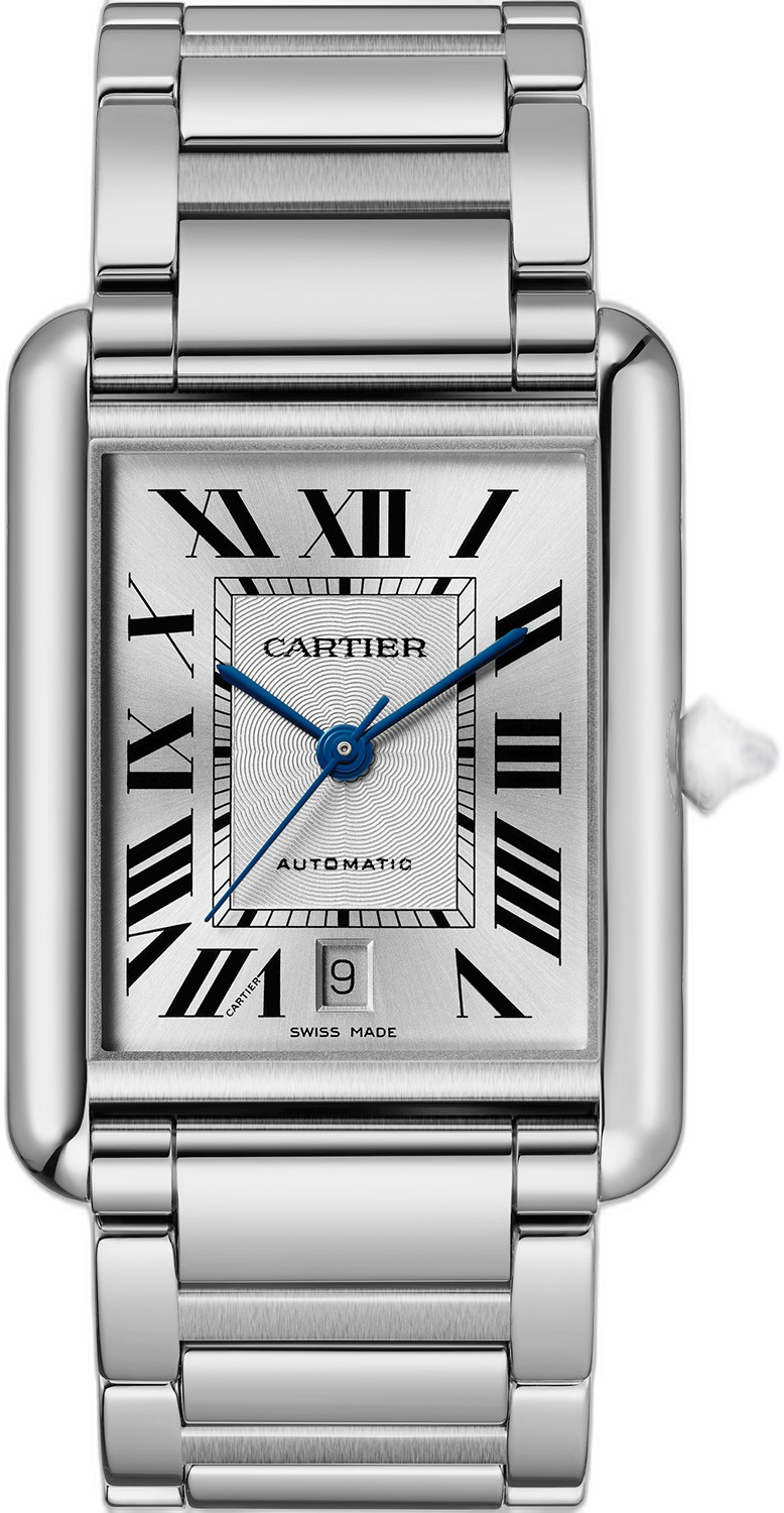Cartier Tank Must Large SolarBeat Steel watch face