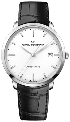 Girard-Perregaux 1966 40mm Steel Silver watch face