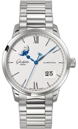 Glashutte Original Senator Excellence Panorama Date Moon Phase watch face
