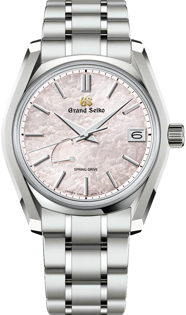 Grand Seiko Spring Drive Blue Snowflake watch face