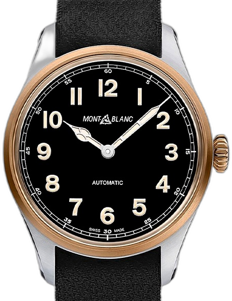 Montblanc 1858 Automatic 40mm Blue watch face