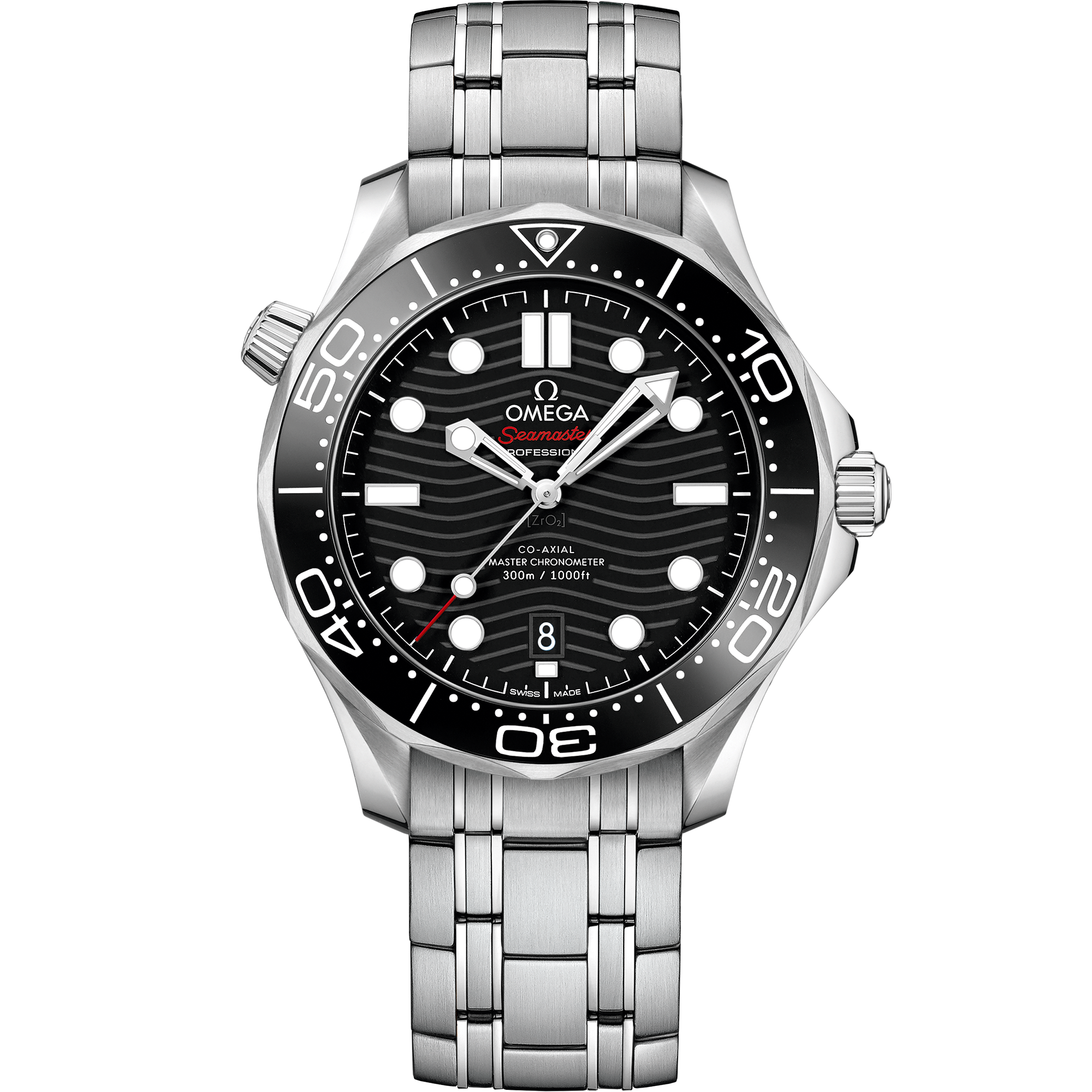 Omega Seamaster Diver 300M Black watch face