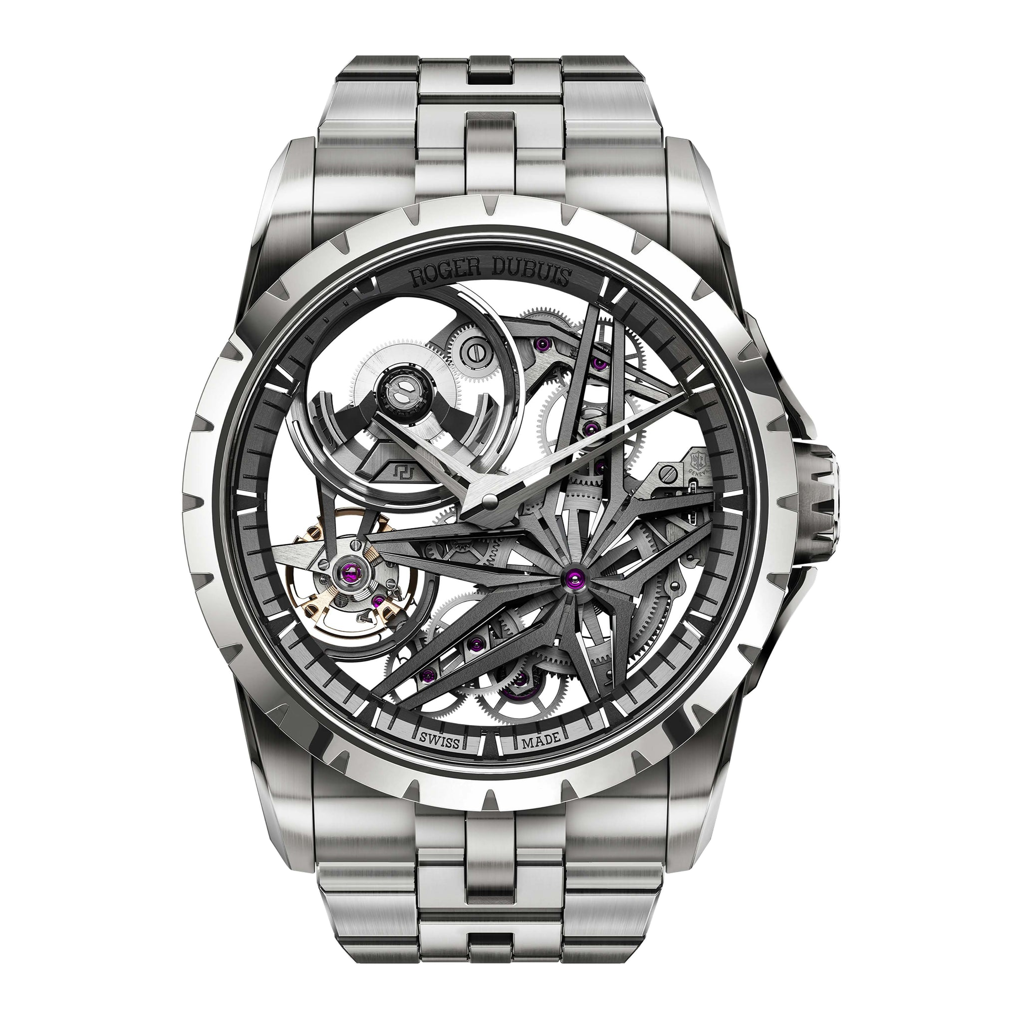 Roger Dubuis Excalibur Automatic 42 Titanium watch face