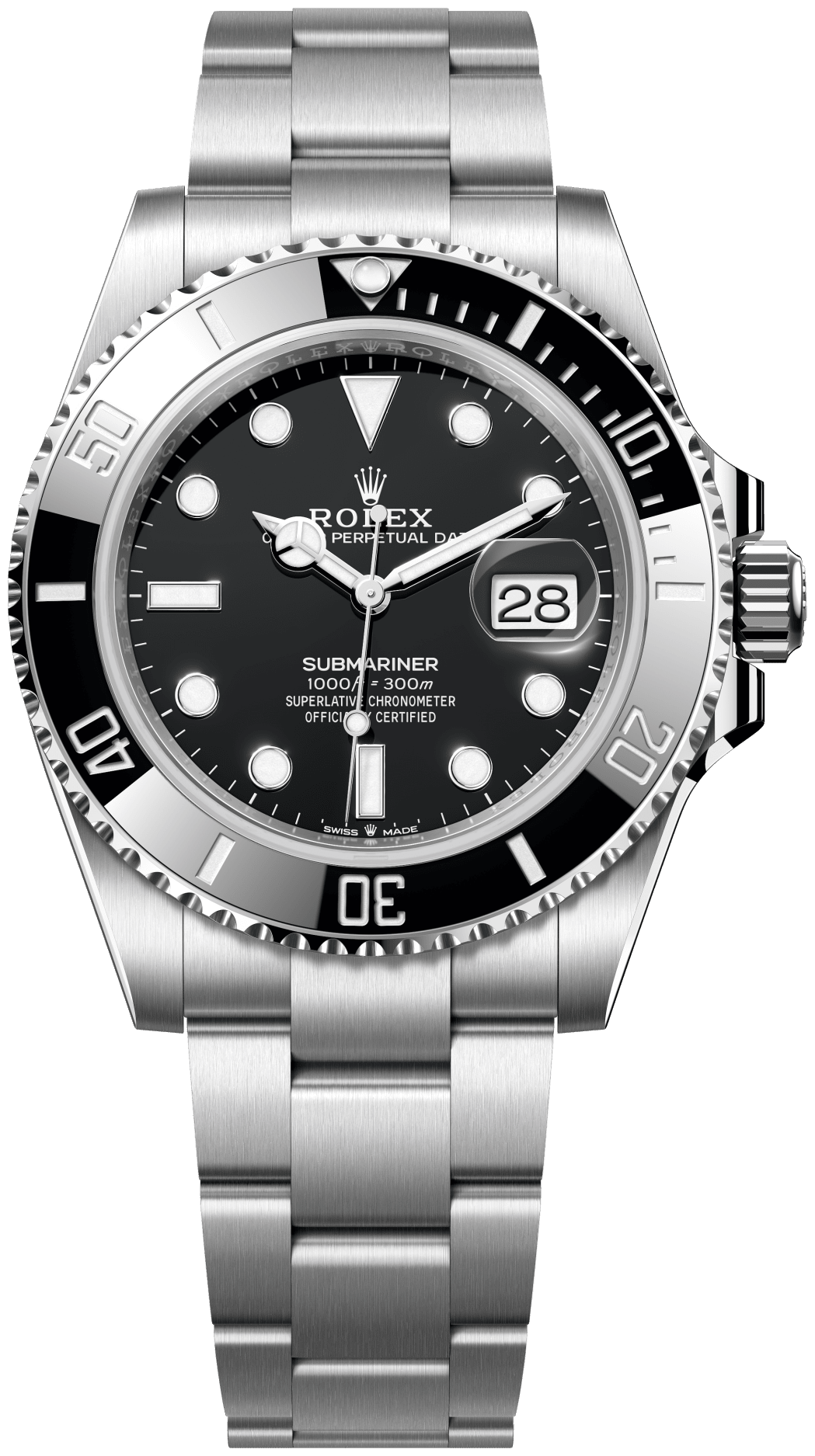 Rolex Submariner Date Black watch face