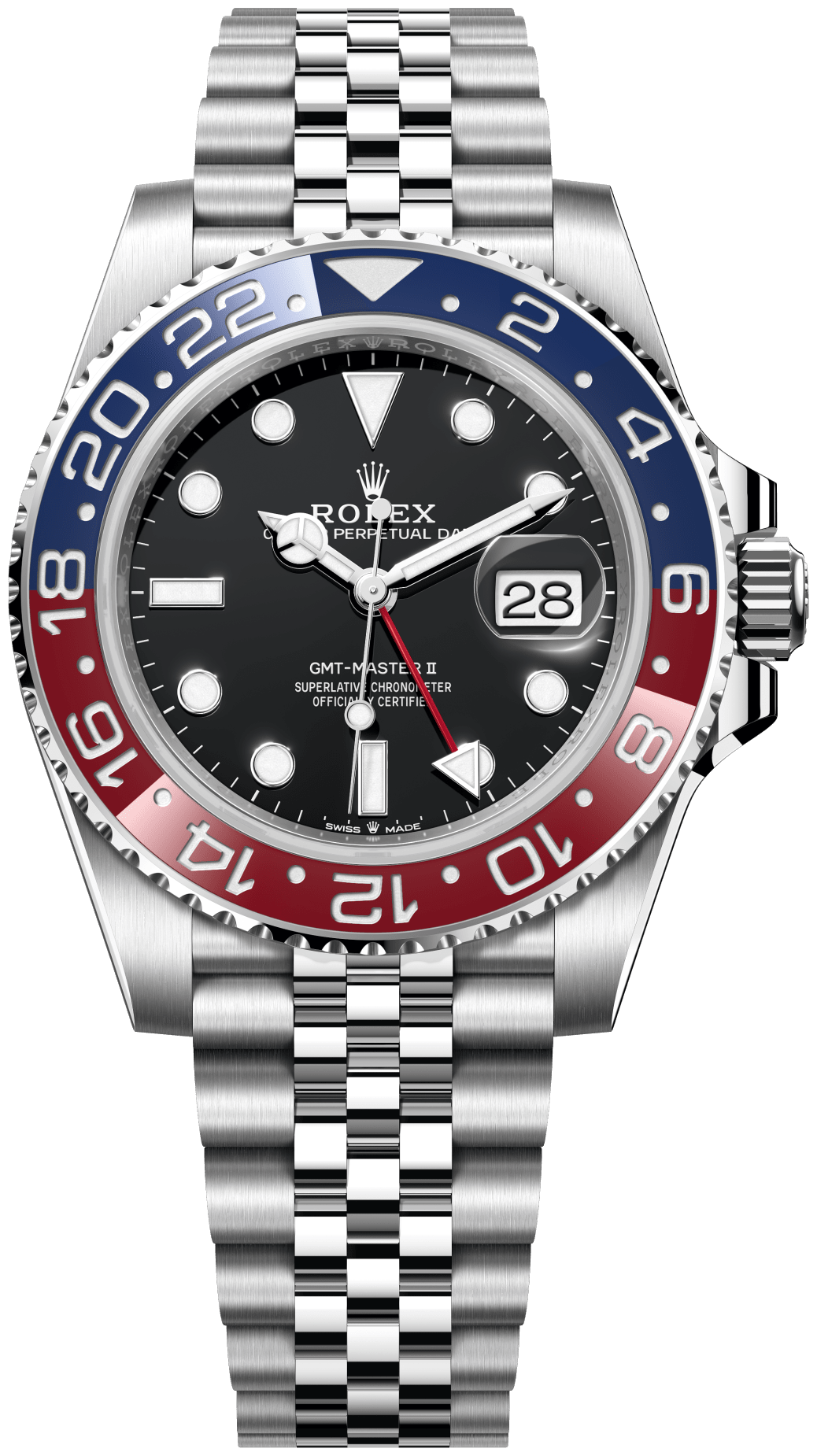Rolex GMT-Master II "Pepsi" watch face