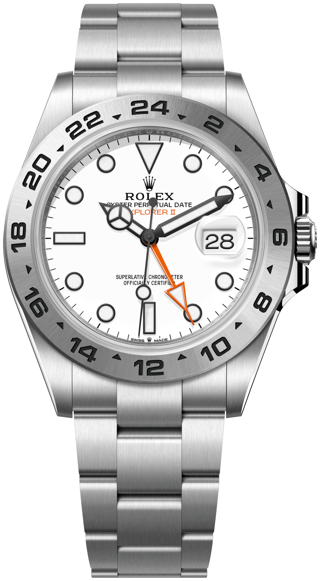 Rolex Explorer II "Polar" White watch face